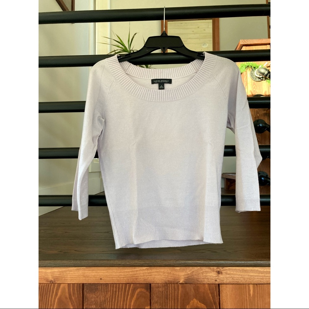 Banana Republic Light Purple Merino Wool Sweater